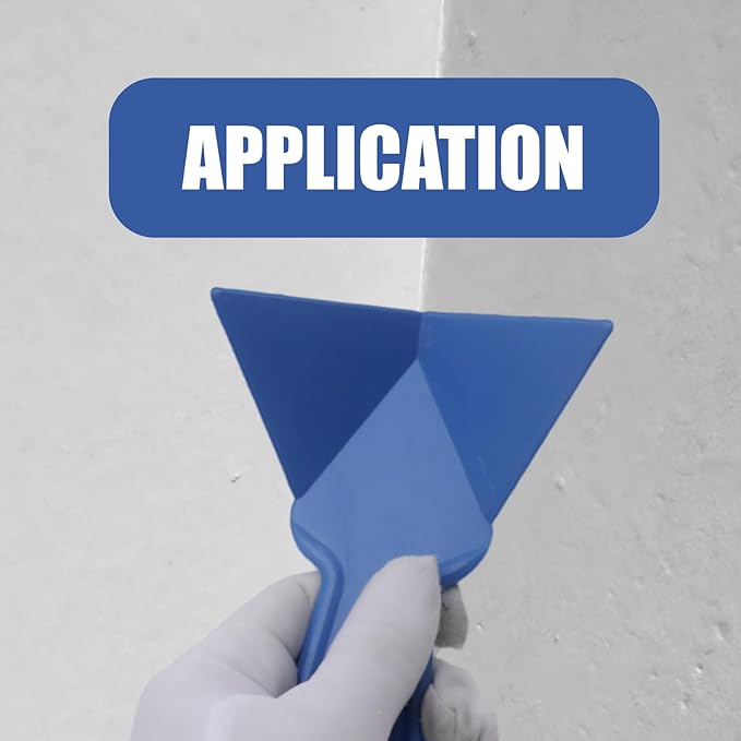 Drywall Corner Trowel, 4 Pack 90 Degree Inside Corner Finishing Tool, 6.77" x 4.2" Plastic Mud Scraper for Drywall Taping, Mudding, Wall Scraping, Stucco