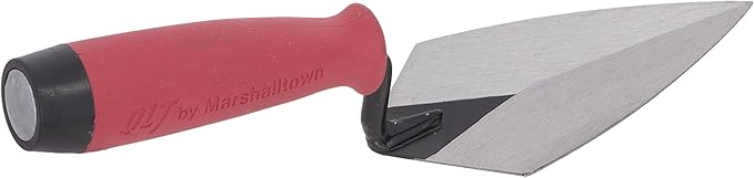 MARSHALLTOWN QLT Pointing Trowel, 6 x 2 3/4 Cement and Mortar Finishing tool, Soft Grip, PTSG6275