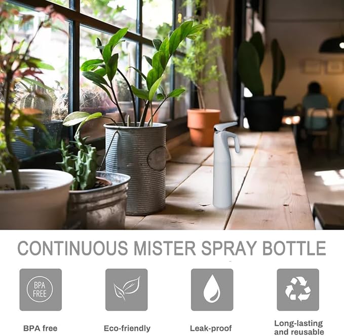 AORAKI Spray Bottle for Plants, Fine Mist Plant Sprayer Mister, Plant Mister Water Spritzer for Inside, Misting Spray Bottle for Flowers, Gardening, Cleaning, 10oz, Plastic