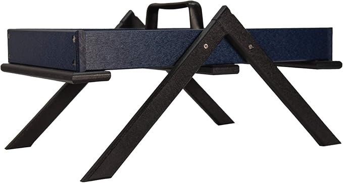 JCs Wildlife Removable Tray Ground Bird Feeders - Platform Bird Feeder - Holds 8 Cups of Seed (Large, Blue)