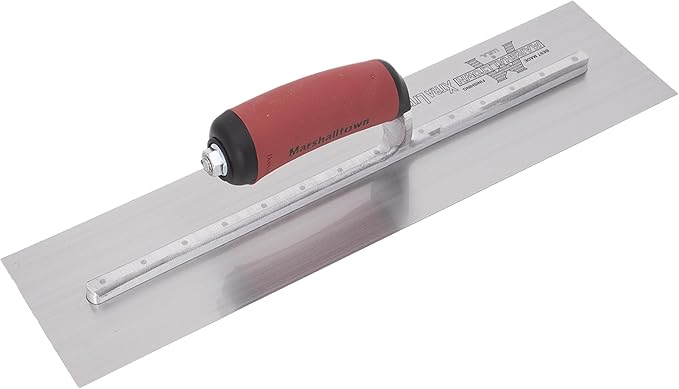 MARSHALLTOWN High Carbon Steel Finishing Trowel, 3 x 18 Inch Concrete, Masonry and Drywall Finishing Tool, Made in the USA, MXS75D