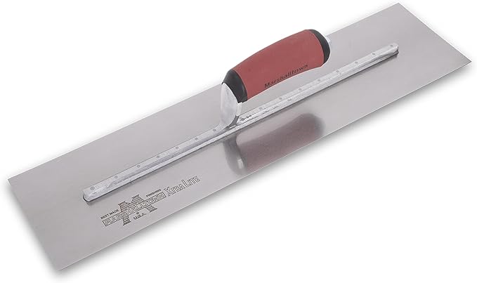 MARSHALLTOWN High Carbon Steel Finishing Trowel, 4 x 24 Inch Concrete, Masonry and Drywall Finishing Tool, Made in the USA, MXS24D
