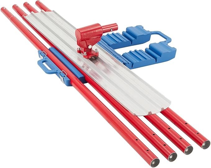 Bull Float Concrete Tool, Concrete Bull Float, 48 in x 8 in Magnesium Aluminum Concrete Float with 4 Combinable Handles, Trowel with Carrying Aid, Concrete Bull Float Kit for Concrete Finishes