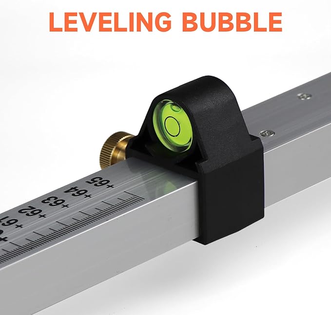 Grade Rod for Laser Level, with Quick-Release Slider for Laser Receiver, 7.9ft/2.4m Adjustable Aluminum Laser Level Stick, DP2400