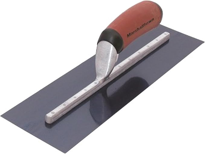 MARSHALLTOWN Blue Steel Finishing Trowel, 4 x 18 Inch Concrete, Masonry and Drywall Finishing Tool, Made in the USA, MXS57BD