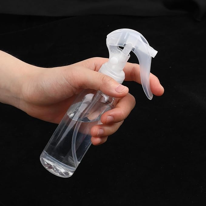KALIONE 2 Pcs Small Spray Bottles 3.5oz/100ml Mist Continuous Spray Bottle for Essential Oils Water Squirt Reusable Liquid Container Mini Mister Spray Bottles with 2 Pcs Funnels and 16 Pcs Labels