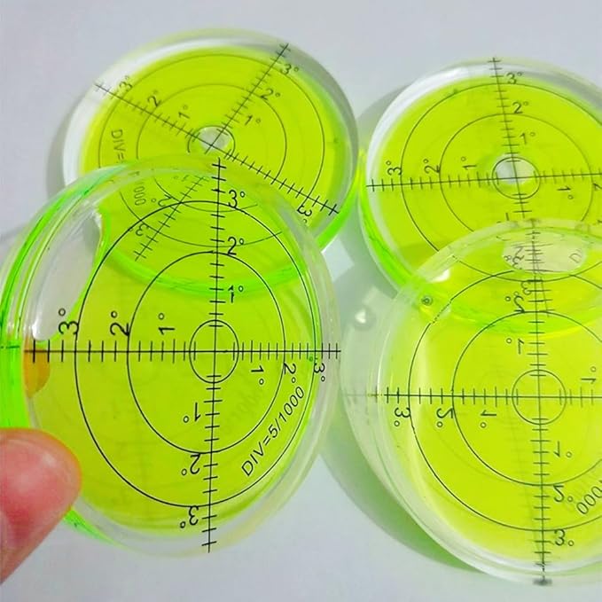 Bubble Spirit Level 66MM Degree Marked Surface Circular Level Bubble Measuring Layout Tools