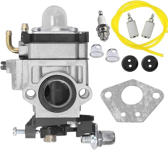 300486 Carburetor Fits for Earthquake E43 E43WC E43CE Auger MC43CE MC43 MC43E MD43 Tiller Cultivator Dethatcher WE43 WE43E Southland SCV43 SEA43 Powermate Edger PEA438 51.7CC 2 Cycle Carb Tune Up Kit