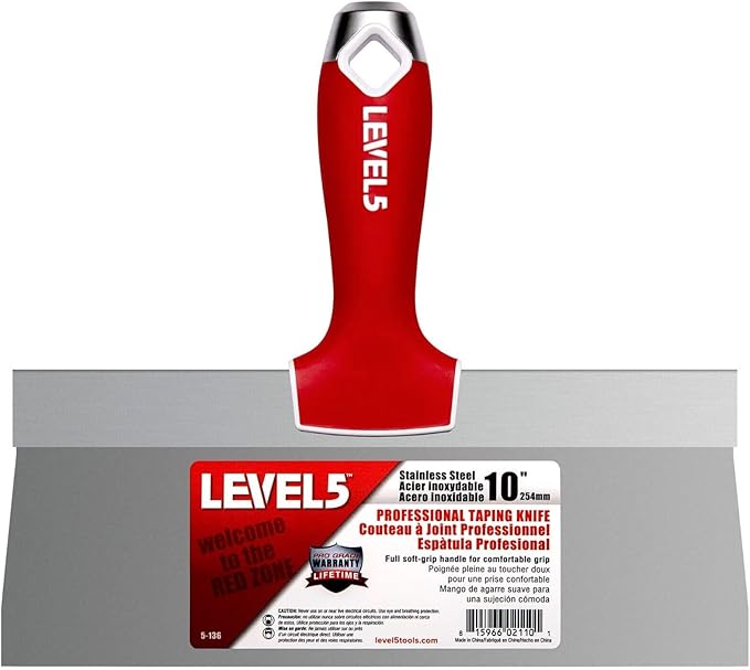 LEVEL5 CONTRACTOR'S Hand Tool Set - Welded Joint, Taping, & Specialty Knives, Mud Pan, Mixer, Jab Saw + Free Bag | 5-683