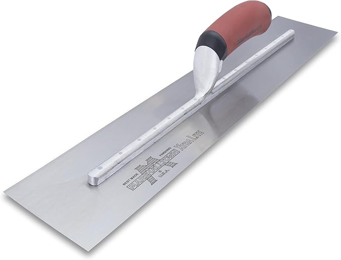MARSHALLTOWN High Carbon Steel Finishing Trowel, 5 x 18 Inch Concrete, Masonry and Drywall Finishing Tool, Made in the USA, MXS815D