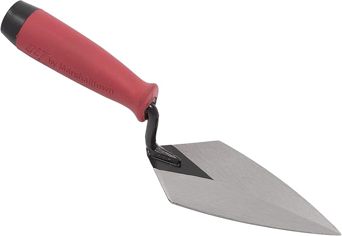 MARSHALLTOWN QLT Pointing Trowel, 6 x 2 3/4 Cement and Mortar Finishing tool, Soft Grip, PTSG6275