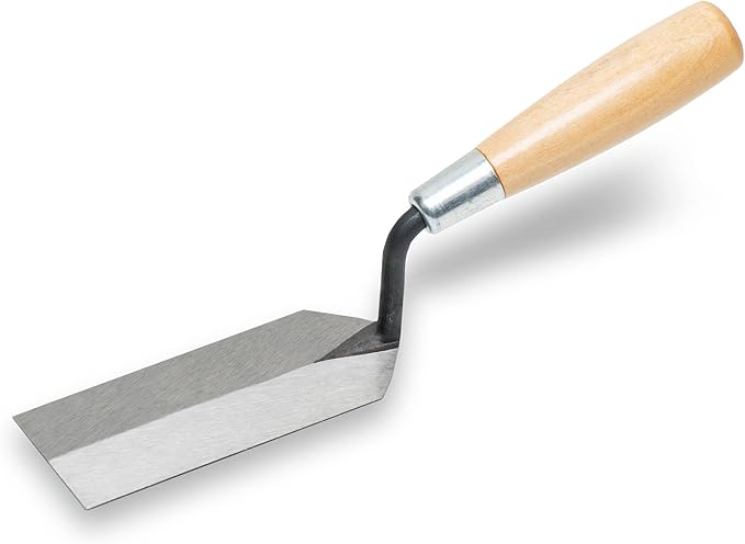 MARSHALLTOWN Margin Trowel, 5 x 2 Inch Blade, Spread Mortar and Tile Adhesive, Durable High Carbon Steel, Wood Handle, Tile Trowel, Made in the USA, 52