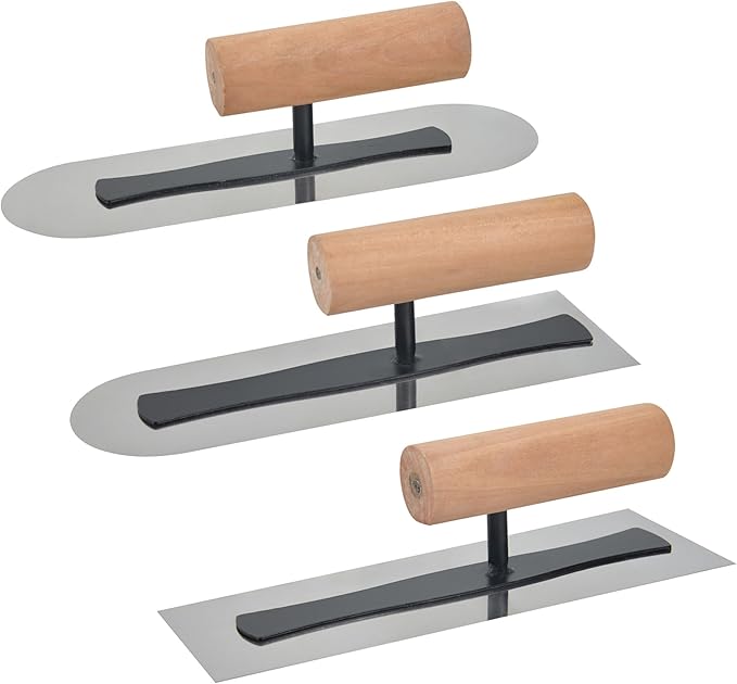 Stainless Steel Finishing Trowel Venetian Plaster Trowel Set 3 PC Art Paint Plastering Hand Tools(BXGPDTZ-2)