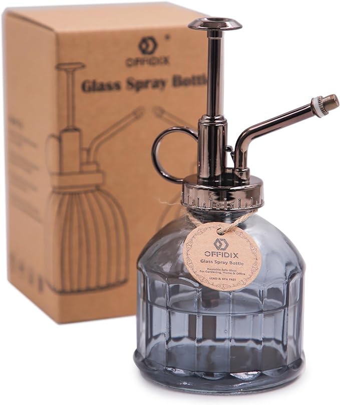 OFFIDIX Glass Plant Spray Bottle Plants Mister for Inside Small Watering Can for Indoor House Vintage Plant Spritzer Succulent Watering Sprayer Bottle