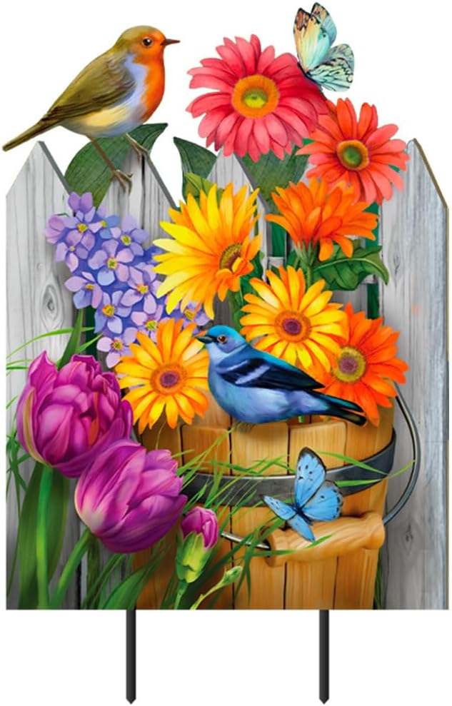 Briarwood Lane Birds and Blooms Metal Art