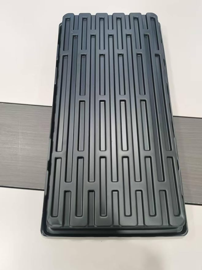 1020 Plant Tray with Tall 7.3'' Dome, 5-Pack Extra Large Seed Starter Tray with Humidity Domes, Heavy Duty 1020 Trays and Flats with Lid, Seed Germination Mini Greenhouse No Hole for Balcony Garden