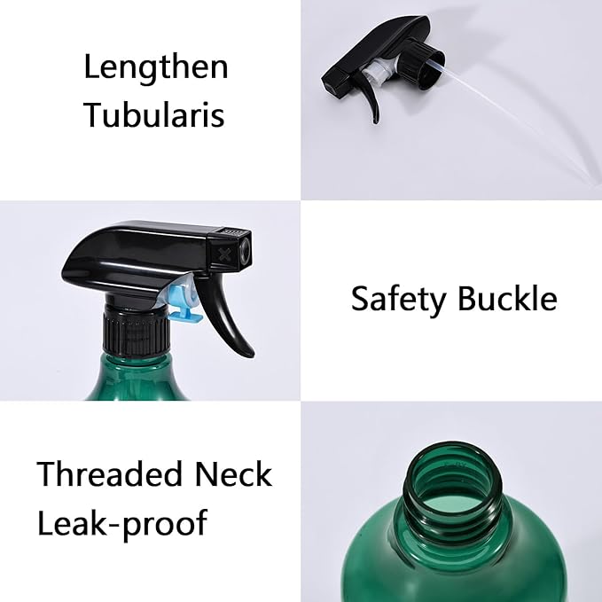 driew Plant Mister Spray Bottle, 13.6oz 400ML Plant Mister Water Spray Bottle with Scale for Plants Misting Bottle Water Fine Mist,Green