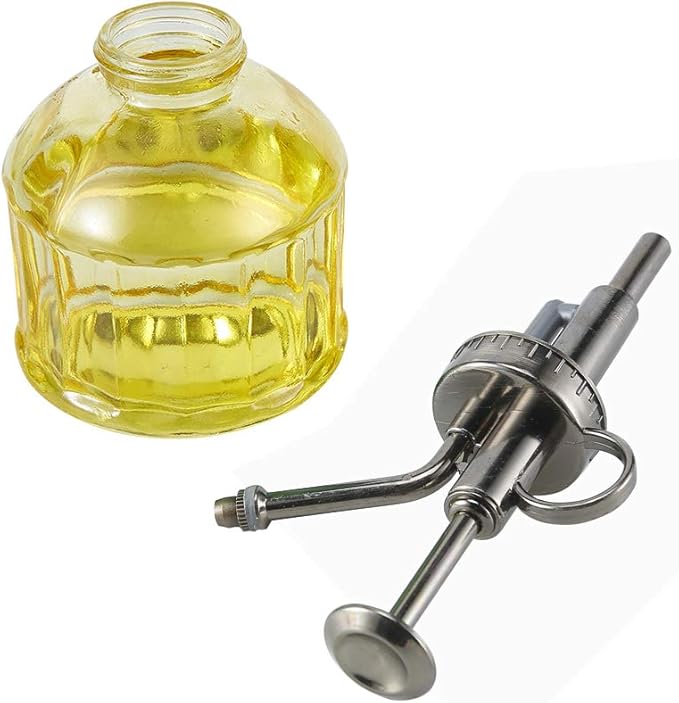 Glass Plant Mister Spray Bottle, 6.5" Tall Vintage Plant Spritzer Sprayer Mister, Succulent Watering Bottle with Top Pump, Small Glass Watering Can for Indoor Outdoor Houseplant - Yellow