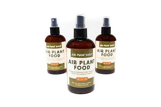 Air Plants Fertilizer in fine Mist Spray Bottle – Plant Food for Tillandsia - Monthly use for Growth of House Plants (1 Pack - 8 OZ)