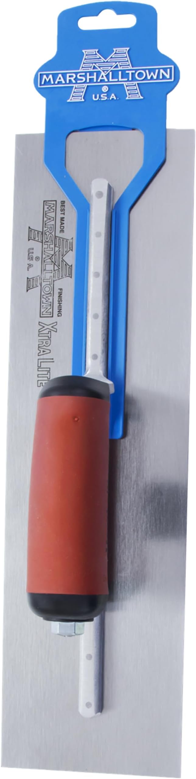MARSHALLTOWN High Carbon Steel Finishing Trowel, 4.75 x 14 Inch Concrete, Masonry and Drywall Finishing Tool, Made in the USA, MXS64D