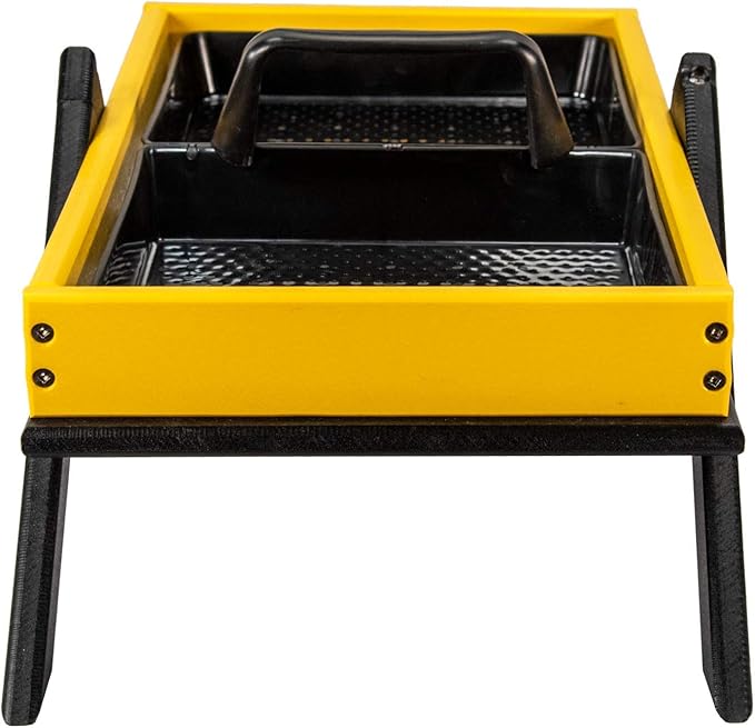 JCs Wildlife Removable Tray Ground Bird Feeder - Platform Bird Feeder - Holds 8 Cups of Seed (Large, Yellow)