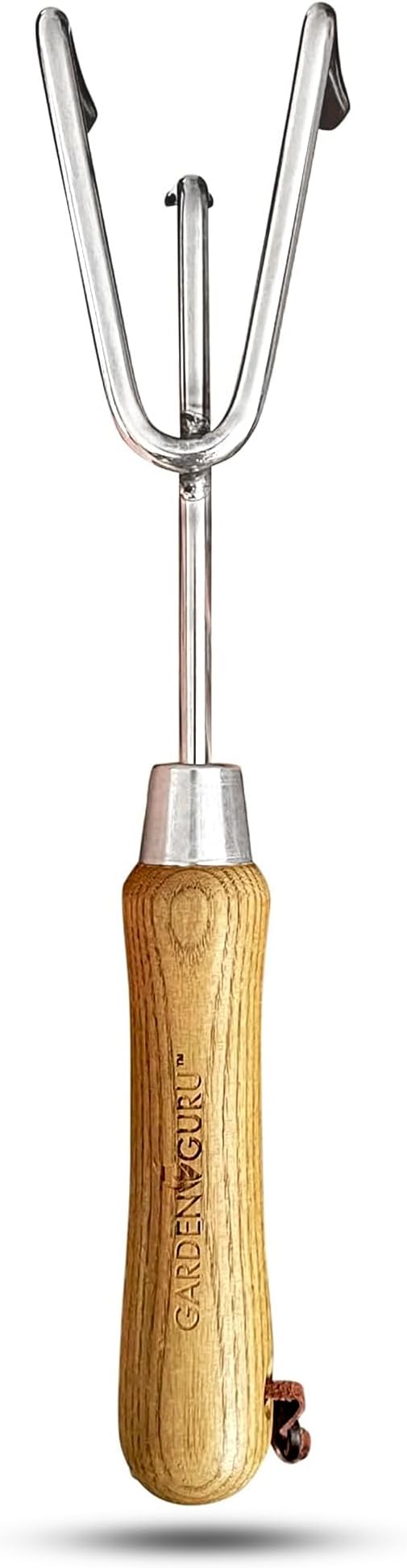Garden Guru Eco Hand Cultivator Rake Tiller Tool- 100% Recycled Stainless Steel - Rust Resistant - FSC Certified Wood Ergonomic Handle - Great for Gardening Cultivating Weeding - 1 Case (40 Pcs)
