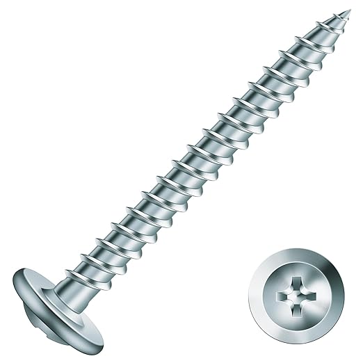 #8 x 1-1/2" Wood Screw 500Pcs Alloy Steel Standard Thread Truss Head Fast Self Tapping by SG TZH