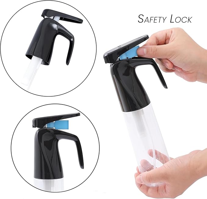 Refillable Fine Mist Spray Bottle for Plants – 300ml (10oz) Water Mister for Gardening, Cleaning & More (White)