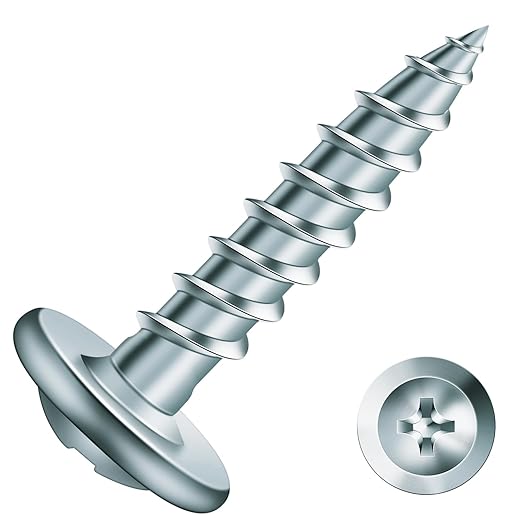 #8 x 3/4" Wood Screw 500Pcs Alloy Steel Standard Thread Truss Head Fast Self Tapping by SG TZH