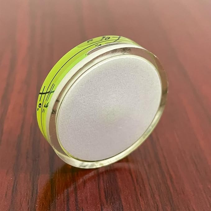 6Pcs Small Circular Bubble Spirit Level Double Sided Adhesive RV Levelers Round RV Standard Levels Measuring Tool (32x7mm)