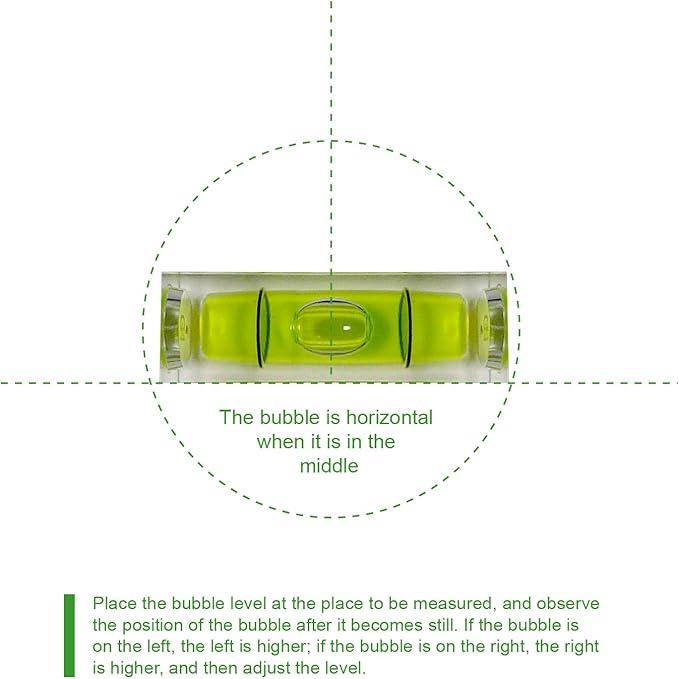 6pcs Mini Bubble Levels Set - 2 Round & 4 Small Spirit Levels (32x7mm & 10x10x29mm) for Camera Tripod, Picture Hanging, DIY Toolkits - Precision Leveling Tools