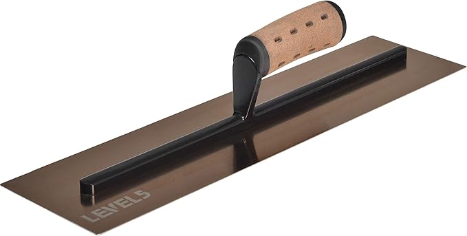 LEVEL5 18" x 4.75" 0.7 MM Flat Drywall Trowel | Triple-Hardened Stainless Steel, High-Impact Handle | Sheetrock Gyprock Wall-Board Plasterboard | 4-964