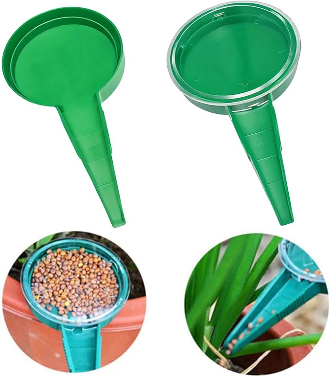 7PCS Mini Handheld Seed Spreader Set with Adjustable Speeds and 12-Hole Dibber Tool, Multifunctional Sowing Seeds Dispenser Planter Kit for Lawn Garden Farm Yard