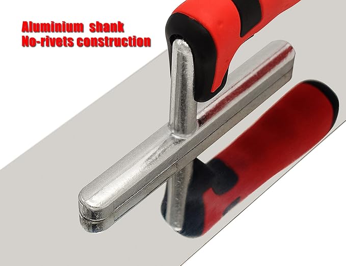 Stainless Steel Flat Finishing Trowel (11" x 4") Concrete Cement Drywall Plastering Tile Masonry Construction Hand Tools