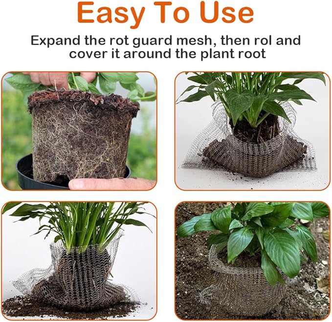 Ukontagood 10 Pack Root Guard Gopher Proof Stainless Wire Steel Baskets, 3 Gallon Root Guard Basket, Gophers Moles Voles Mesh Baskets Underground Stainless Steel Wire for Plants Roots Protection