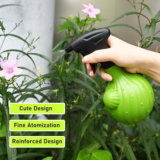 Plant Mister Spray Bottle，Spray Bottle for Indoor and Gardens, Continuous Water Mist Sprayer for Plants, Flowers, Cleaning (green 500ml/17oz)