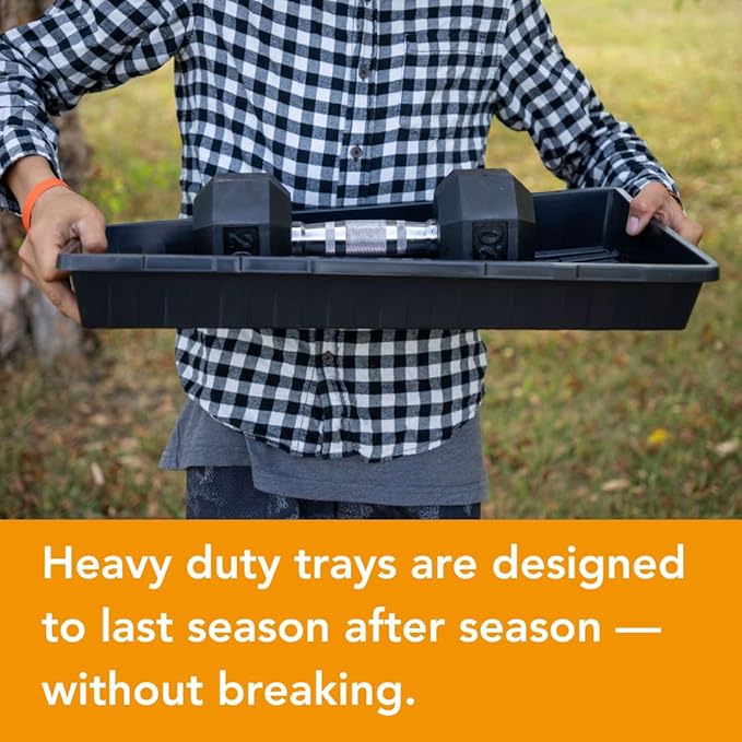 Bootstrap Farmer 1020 Trays - Extra Strength No Holes, 10 Pack, for Propagation Seed Starter, Plant Germination, Seedling Flat, Fodder, Microgreens