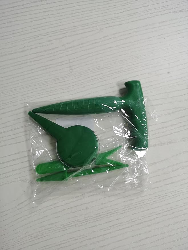 Seed Planter Tool, 6.9" Dibber Garden Tool, Plastic Dibbler Tools for Planting, Seed Dispenser, Bulb Digger Garden Planter for Sowing Seeds, Bulbs, Digging (with Widger and Dibber)