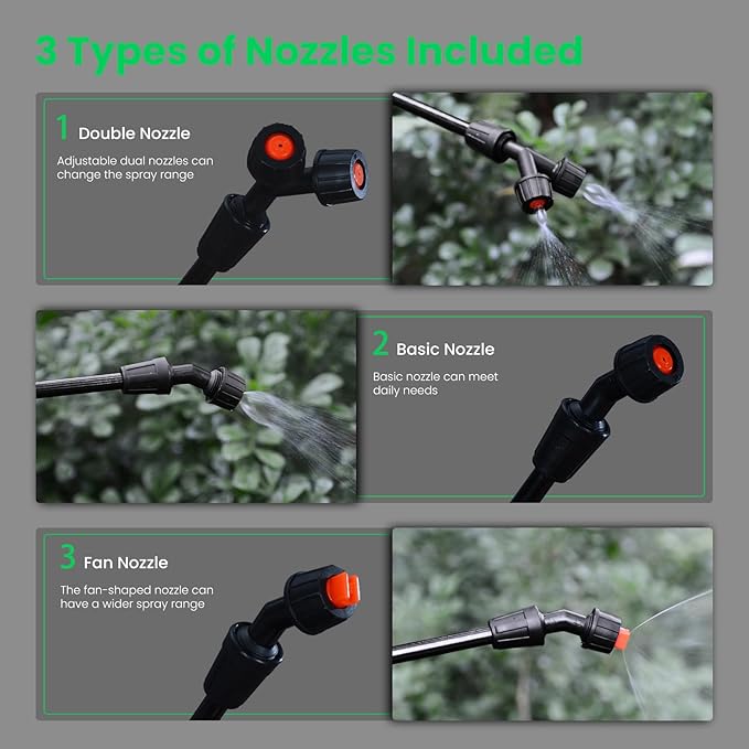 REALWORK 4-Gallon Backpack Sprayer with Padded Shoulder Strap for Pests & Weeds, Watering Garden, and Spraying Plants, in Translucent White