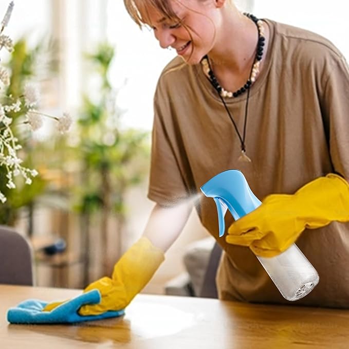 Spray Bottle for Hair (6.8OZ /200ML) Continuous Ultra Fine Mist Sprayer for Hair Blue