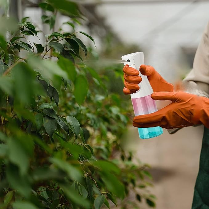 Spray Bottle for Hair (6.8OZ /200ML) Continuous Ultra Fine Mist Sprayer for Hair, Salons, Barber, Plants, Skin Care, Cleaning 2 Pack GRADIENT PINK BLUE