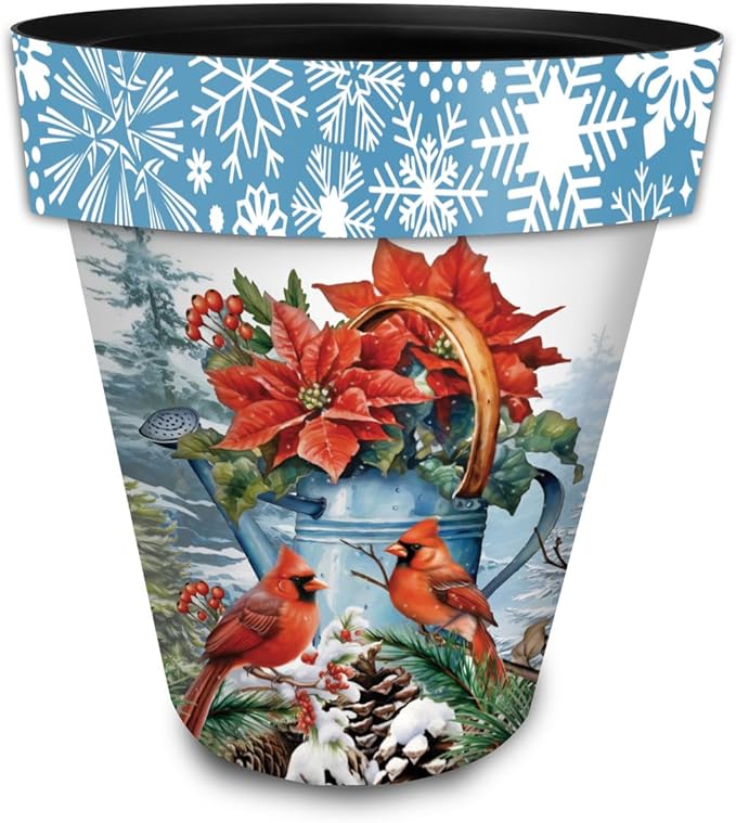 Briarwood Lane Winter Watering Can Large Planter