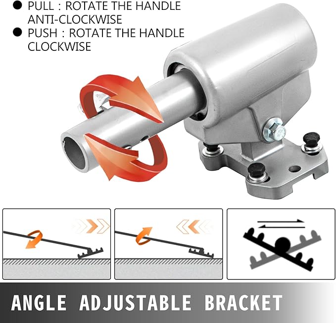 VEVOR Bull Float Magnesium Concrete Float 48 x 8 Round End Concretes Floats Tools Cement Tool Bull Concrete Kit Bull Float with 4 Float Handle Bull Floats Bracket Concretes Tools Finishing Bulls