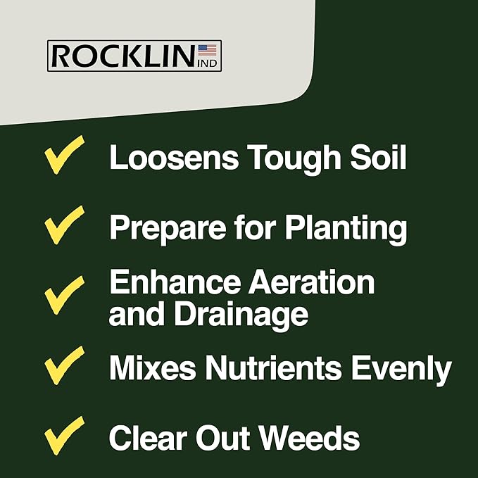 Short Handle Hook Cultivator – Heavy-Duty Garden Hand Tool for Weeding, Digging & Soil Loosening – Stainless Steel Blade, Ergonomic Grip, Compact for Raised Beds & Tight Spaces