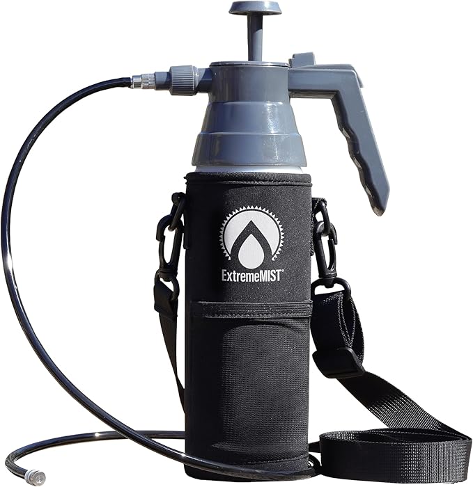 ExtremeMIST BeCOOL Personal Mister - High Performance Water Mister Spray Bottle Portable Water Misters for Cooling Outdoor with Neoprene Case/Strap