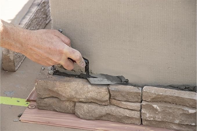 MARSHALLTOWN QLT Pointing Trowel, 6 x 2 3/4 Cement and Mortar Finishing tool, Soft Grip, PTSG6275