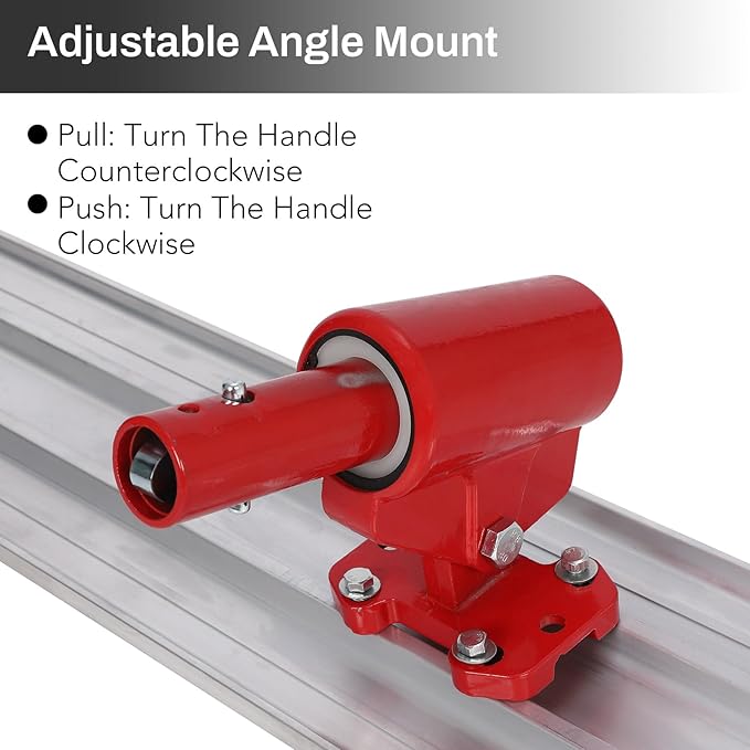 Garvee Bull Float Magnesium Concrete Float, 48x8" Aluminum Alloy Concrete Float Tool, with 4 Handles and Bull Float Bracket, Finishing Bull Float Bull Concrete Kit for Concrete Finishing