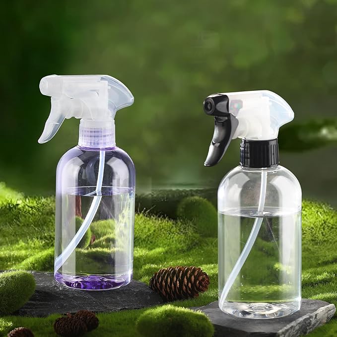Spray Bottles BPA free Plastic Spray Bottle 10oz/300ml Adjustable Sprayer Empty Refillable Container Mist Stream for Watering Plants, Pet Training, Kitchen Cleaning
