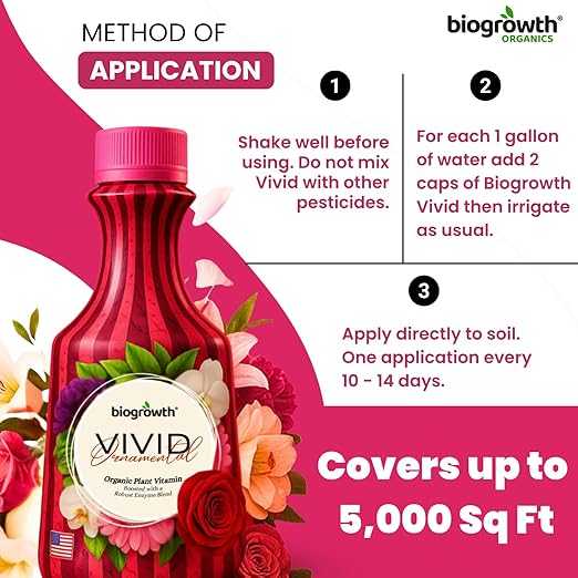 Concentrated Liquid Enzyme-Based Organic Plant Food | Organic Plant Fertilizer & Bloom Booster | Ideal for Flowers, Fruits & Vegetables, Indoor & Outdoor Gardening (8.45oz)