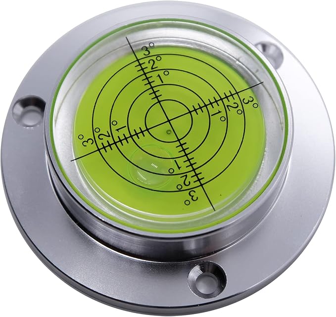 Flange Plate Level Machine Tool Travel Trailer Camper Rv Leveling Small Mini Scope Bubble Level Round (Diameter 60mm)